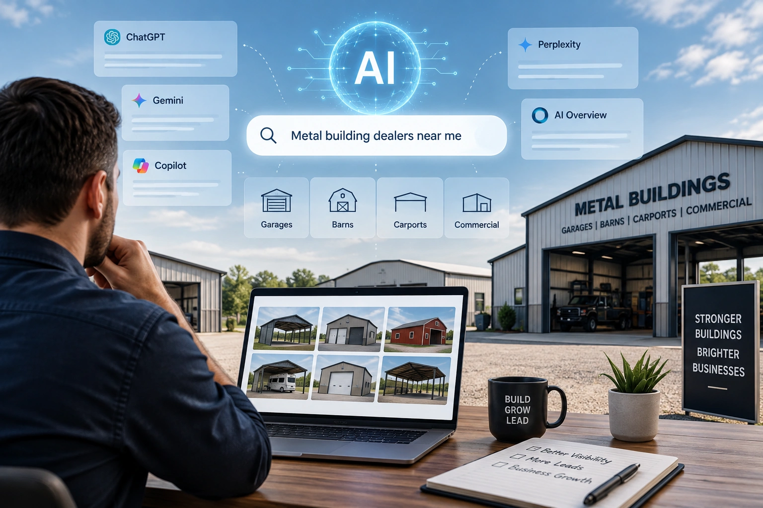 How Metal Building Dealers Can Improve Their Visibility in AI Search